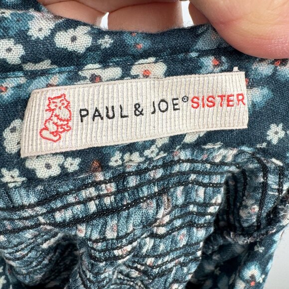 Paul and Joe Sister Grumpy Cat Floral gauze smoked dress tunic top blouse Print - Picture 11 of 12